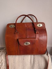Vintage leather holdall travel