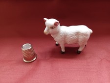 Vintage Porcelain Minature Hagen Renaker Style Sheep VGC No Chips Or Cracks 