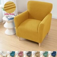 Jacquard Tub Sofa Cover Stretch Armchair Slipcovers Polar Fleece Couch Covers