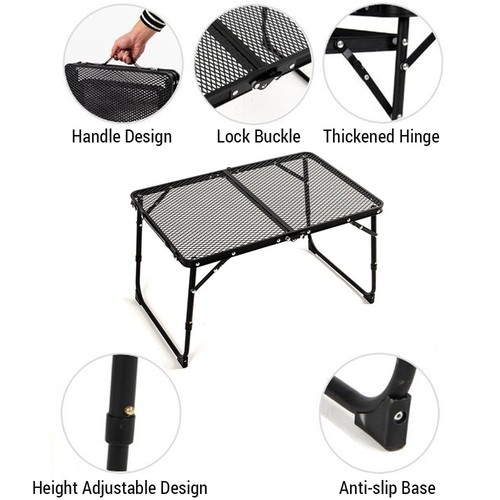 Portable camping folding table - portable,