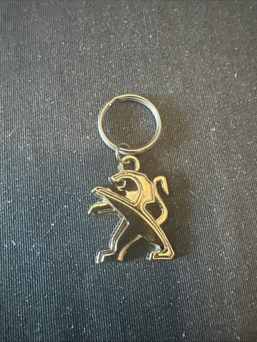 Peugeot emblem car keyring - car,