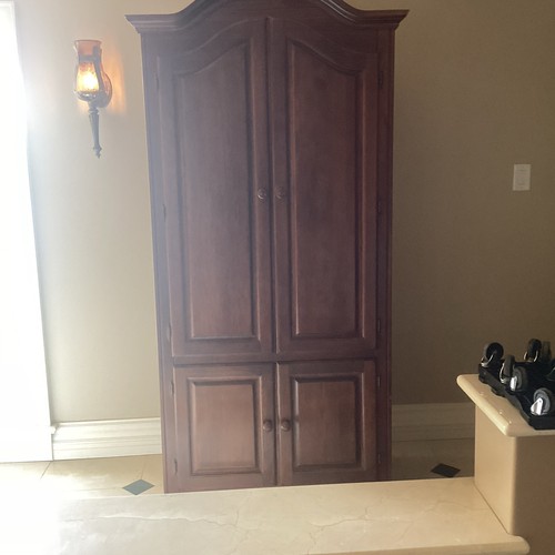Brown wooden freestanding - brown,