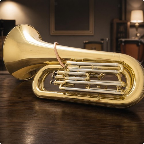 Tuba with three valves - tuba,