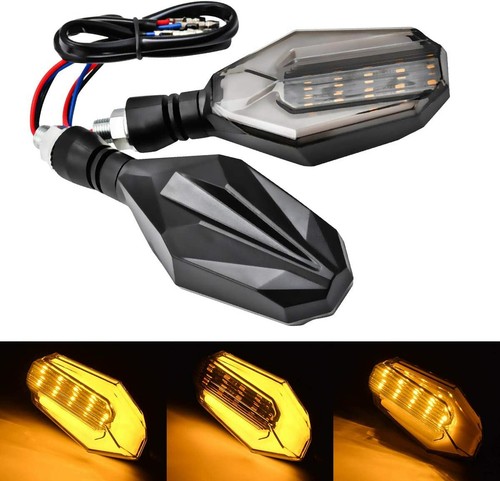2pcs motorcycle amber white - amber,