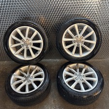 10-14 AUDI TT MK2 17" INCH 5 STUD 10 SPOKE ALLOY WHEEL SET X4 8j0701025cc