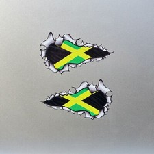 2x Jamaica Jamaican Flag Long