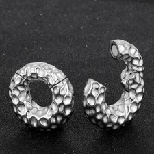 HAMMERED EAR WEIGHTS Silver