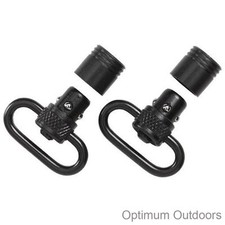 1 or 2 QD Push Button Rifle Sling Swivels Loops w Adapters Gun Swivel Mount 32mm
