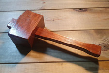 Vintage Wooden Mallet Hammer Joiners Woodworking Old Hand Tools Carpentry Tool