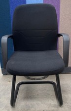 Black Managers Meeting Chair with cantilever Legs & arms