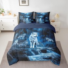Wolf Comforter 7 Pieces King