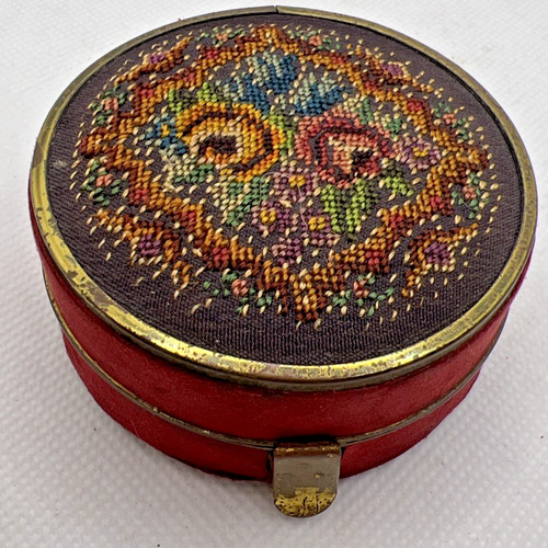 Vtg floral petit point - vtg,