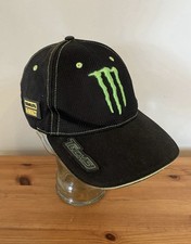 Tech 3 Monster Energy Flatpeak Flat Peak Baseball Cap Snapback Black Green