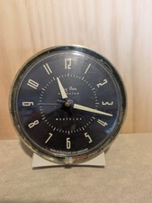 Vintage 1960s Westclox Scotland Big Ben Repeater Alarm in Black and Chrome RARE!