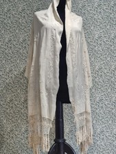 ANTIQUE EMBROIDERED SHAWL