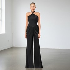AQUA Halter Neck Wide Leg