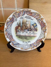 Aynsley Bone China Alice In Wonderland Plate - The Tea Party