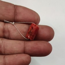 Italy Red Coral Drum Shape