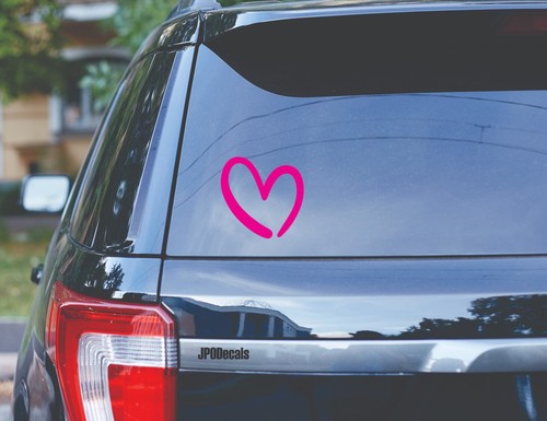 Heart decal hand drawn - hand, style