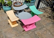 Set Of 4 Tam Tam Stools And Matching Table By Magis Designed By Mateo Thun