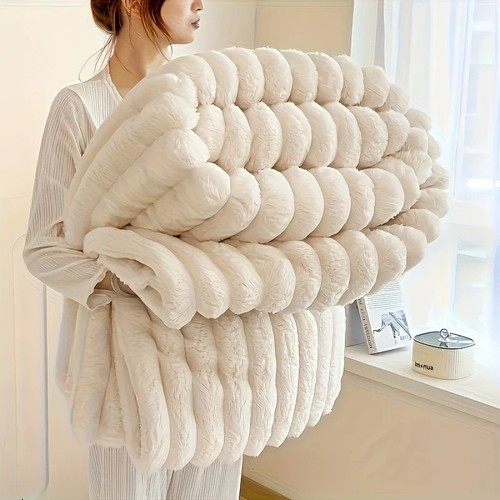 Super soft faux fur ribbed - soft,