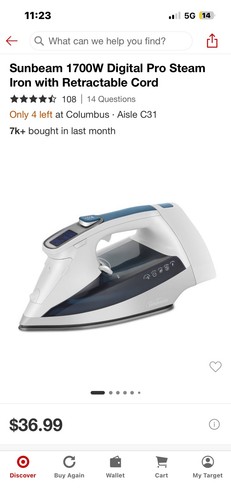 Sunbeam 1700w digital - (used),
