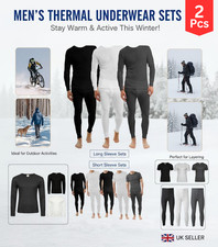 2 Pack Mens Thermal Under Wear