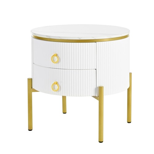 Round side table drawers - round, 2