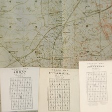 Replica Pack 03 British WW1 Trench Maps Arras, Wytschaete and Zonnebeke BOK599