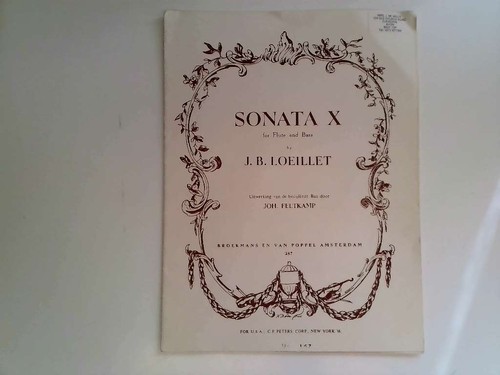 Sonata for flute - for, and