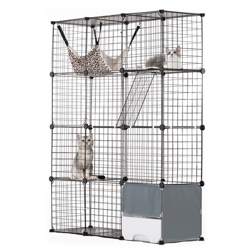 Uimoso large tier cat cage - large, 4-tier
