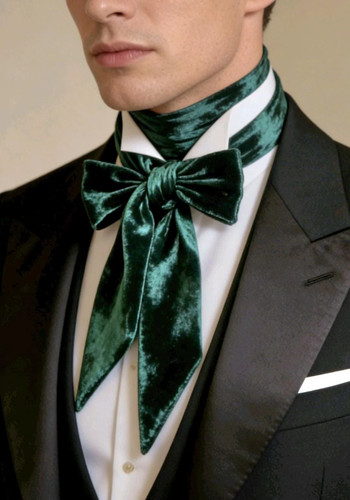 Dark green crushed - dark, velvet