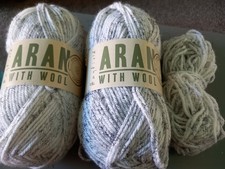 Hayfield Aran with Wool - Stormcloud 2 x 100gr