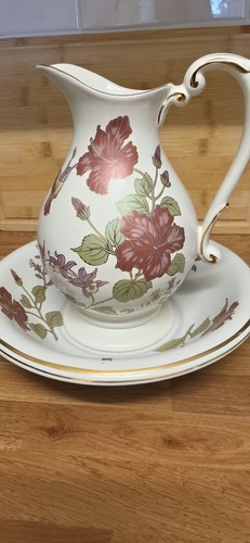Ceramic water jug and basin - ceramic,