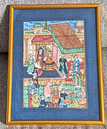 Mughal persian painting - painting, on