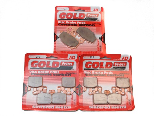 Brake pads front rear - rear, for