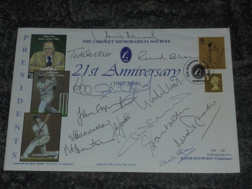 Cricket fdc signed - fdc, by