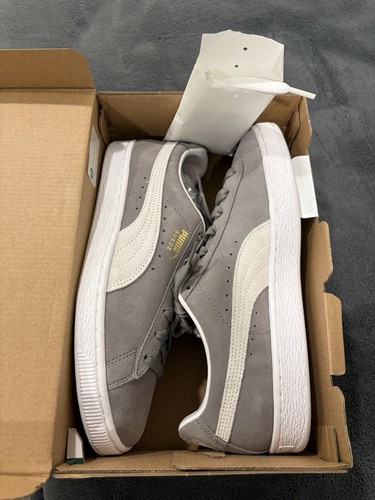 Puma suede grey - puma, white