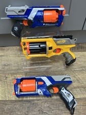 three Nerf N-Strike Elite