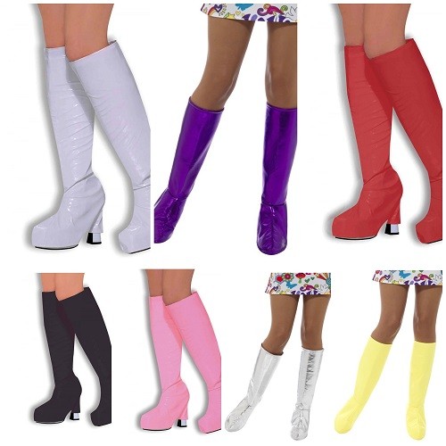 Adult gogo boot covers 60s - gogo,