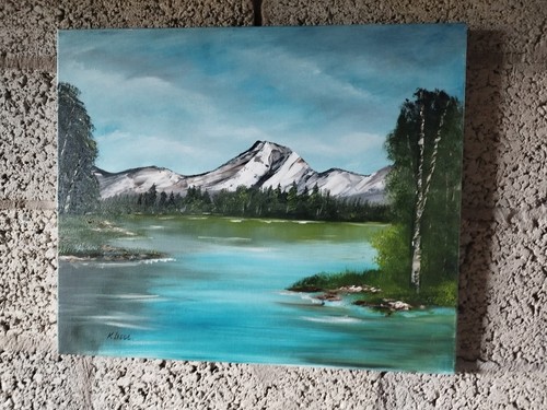 Signed oil painting framed - signed,