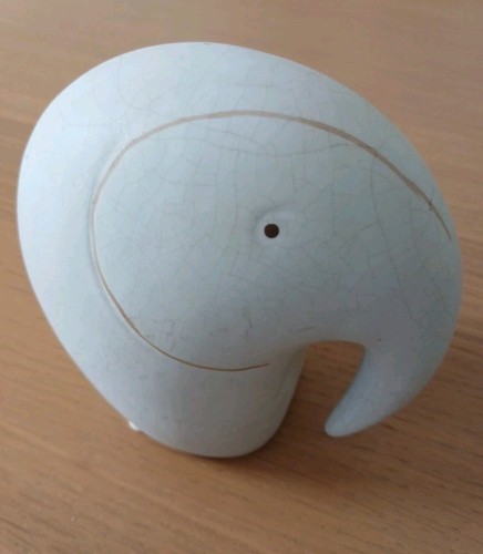 Unique white elephant ornament - elephant,
