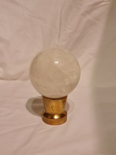Selenite crystal ball on - selenite,