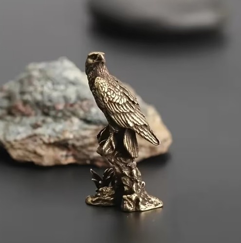 Handcrafted bronze eagle - handcrafted,