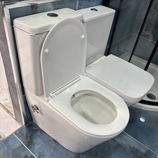Rimless Close Coupled Toilet