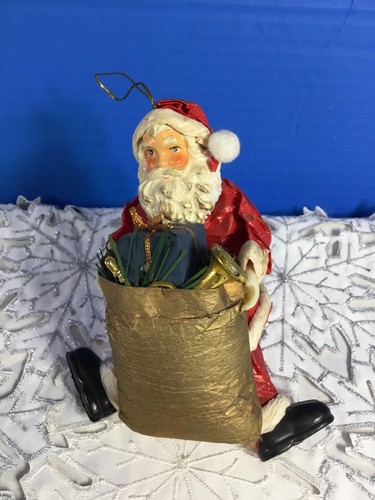 Vintage paper mache - mache, santa