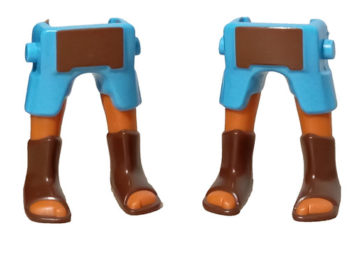 Playmobil blue legs brown - playmobil, x2