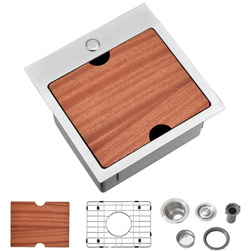 Drop bar sink - drop, inch