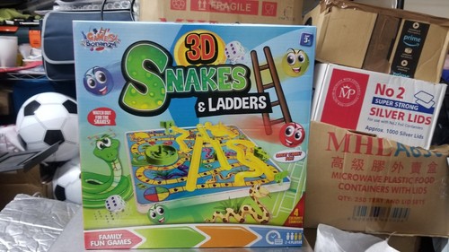 Snakes and ladders game - and,