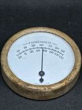 Thermometer Gauge American Ship Piece Spares Repairs Salvage Architectural 9j